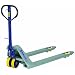 Wesco 272765 Deluxe Lowboy Pallet Truck with Handle, Polyurethane Wheels, 5500 lbs Load Capacity, 46-1/2" Height, 48" Length x 27" Width