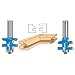 Traditional Stile and Rail Router Bit Set 1-3/8'' Diameter x 1'' Height x 1/2'' Shank