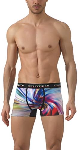 Acquadicocco Men's Underwear Boxers Briefs Trunks Sexy Comfortable, Pack of 2, Large, Blue.