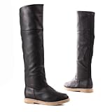 Damen Schuhe, OVERKNEE STIEFEL, BOOTS, 5751, Synthetik in hochwertiger Leder Optikund Stretch, Schwarz, Gr 40