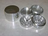 LOT OF 3 HI-GRADE 2.5" STAR Brand Aluminum Tobacco HERB Grinder Magnetic (4parts) SPACE CASE STYLE + 1 FREE GRINDER