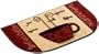 Mohawk Printed Slice Scatter Rug, Perfect Coffee