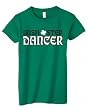 Irish Step Dancer with Clover Women's or Junior's T-shirt