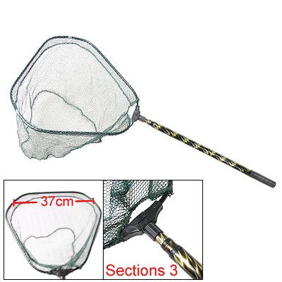 Nonslip Telescoping Handle Triangle Fishing Landing Net
