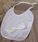 Organza Bib with Polysatin Bow