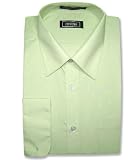 Men's Light Green Dress Shirt w/ Convertible Cuffs