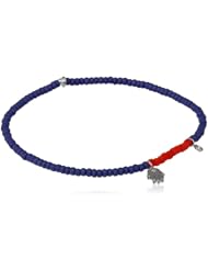 Shy by Sydney Evan Hamsa Diamond Bezel Midnight Beads Charm Bracelet, 6"
