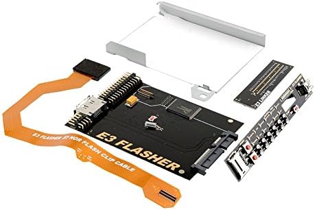 E3 nor flasher with 4 parts for ps3 dual boot with slim power switch-downgrade from V4.5 to v3.55