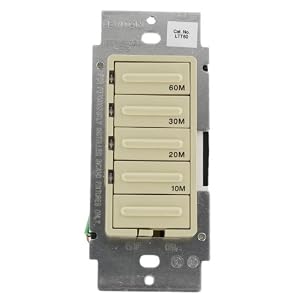 Levition LTT60-1LI 10 20 30 60 Minute Decora Preset Countdown Timer, 600W Incandescent, 5A... by
