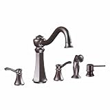 Buy Moen 7068ORB Vestige Two-Handle Kitchen Faucet with Side Spray, Oil Rubbed Bronze by Moen