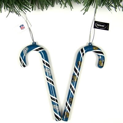 Jacksonville Jaguars Candy Cane Ornament Set