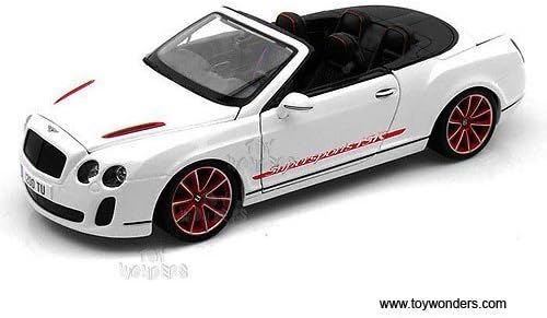 11035w Bburago Diamond - Bentley Continental Supersports Convertible Isr (1:18, White) 11035 Diecast Car Model Auto Vehicle Die Cast Metal Iron Toy Transport by diecarstond