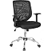 Black Mesh Office Chair with Mesh Back and Mesh Fabric Seat [LF-W95-MESH-BK-GG]