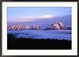 Jackson Hole Valley and Teton Range, WY Collections Framed Photographic Poster Print by Stephen Saks, 35x25