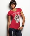 Ed Hardy Tattooed Love Basic Short Sleeve Tee