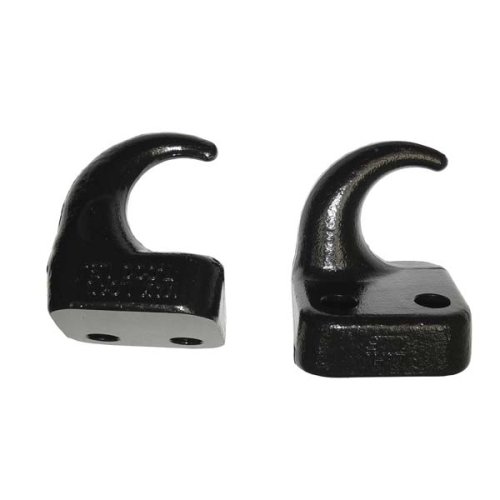 Omix-Ada 11236.03 Black Pair Of Front Tow Hooks For 1997-05 Jeep Wrangler TJ