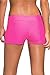 Aleumdr Women's Wide Waistband Bottom Shorts Swimming Panty Pink(FBA)