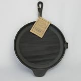 Old Mountain Pre Seasoned 10148 11 1/4 Inch Round Grill with Assist Handle