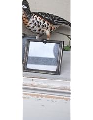 Single Detail Page Misc: Single heart pict frame aged metal finishing