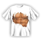 T-Shirt, Sixpack, weiß, Gr.: L