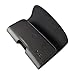 Samsung Galaxy Mega Leather Pouch Case Belt Clip Holster Belt Loops (Fits Samsung Galaxy Mega with Otterbox Case/Hybrid Case On) - All Carriers