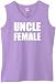 S.Horizon-UNCLE FEMALE Womens Sleeveless V-Neck T-Shirt~Lavender~Womens-MD