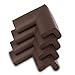 KINGLAKE Thick Baby Safety Softener Table Edge Guard Protector (12PCS Coffee)