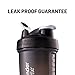 BlenderBottle ProStak System with 22-Ounce Bottle and Twist n' Lock Storage, Clear/Blue