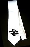 Party Decoration Necktie with taj mahal , reflecting pond , landmark, india, palace, monument