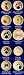 Dapper Ceramic Dog Food Bowls in 20 designs : Design PAW WITH HEART : Personalization : Size MEDIUM - 48 OUNCE