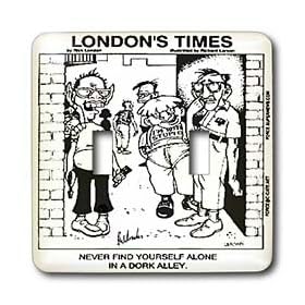 Londons Times Funny Music Cartoons - Dork Alley - Light Switch Covers - double toggle switch