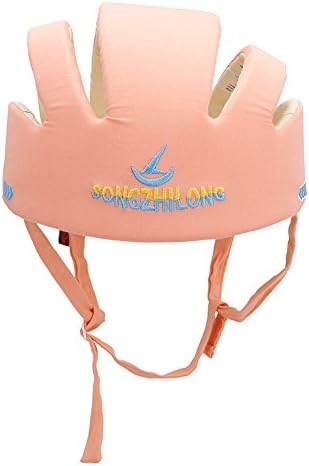Cobblehomeâ„¢ Cute Baby Toddler Safety Adjustable Helmet Headguard Children Hats Cap Harnesses Orange