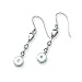 Sterling Silver and Diamond Earrings (Pair)