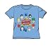 Search : The Justice League Justice Head Circle Youth S/S T-shirt in Carolina Blue by DC Comics