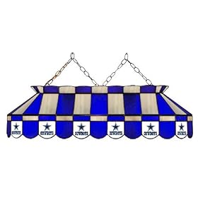 Dallas Cowboys 40 STAINED GLASS POOL BILLIARD TABLE LAMP LIGHT