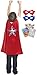 Little Adventures American Hero Cape and Mask Play Set Age 3-8 with Coloring Book