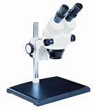 Electronics : GX Microscopes XTL-1BT Stereo Zoom Trinocular Microscope, Zoom Body 0.7-4.2X, High Power, Large Base, Pillar Stand