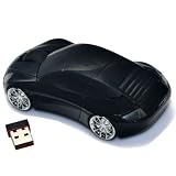 2.4GHz Wireless 3D Car Sharp Optical Mouse Mice Black