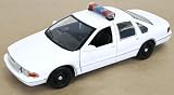 Motormax 1/24 1993 Blank White Chevy Caprice Police Car