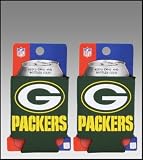 SET OF 2 GREEN BAY PACKERS NFL CAN KADDY KOOZIES