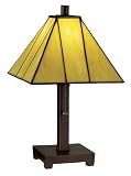 Mission Style Iron Base Accent Table Lamp