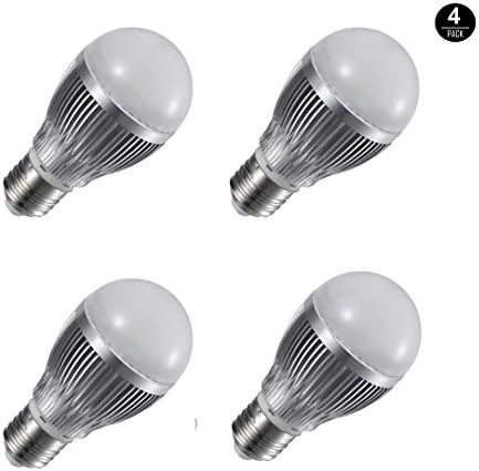 FX-04 LED Light Bulb, (4-Pack) GreenMart ® FX-04 E27 3W Household Dimmable 45W Incandescent Bulbs Equivalent (Cool White)