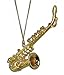 Miniature Saxophone Christmas Ornament 3.25