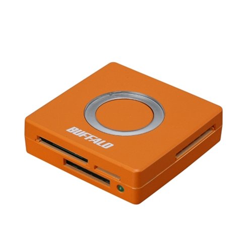 バッファローコクヨサプライ BUFFALO カードリーダー/ライター ASシリーズ 45+5メディア対応 オレンジ BASCR31U2OR