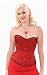 Red Satin Corset, Sexy Real Corset Size Small