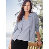 Eddie Bauer(エディー・バウアー) クロシェエッジセーターカーディガン