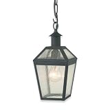 Royce Outdoor Convertible Lantern Black with Clear Seeded Globe# RLC1257-09