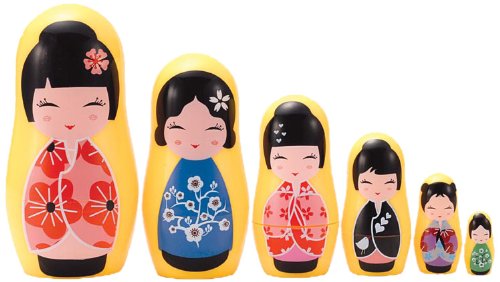 kokeshi nesting dolls
