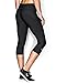 Under Armour Women's HeatGear Armour Capri, Black /Metallic Silver, X-Large