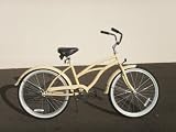 24' Easyrider Beach Cruiser for Women W/fenders- Vanilla